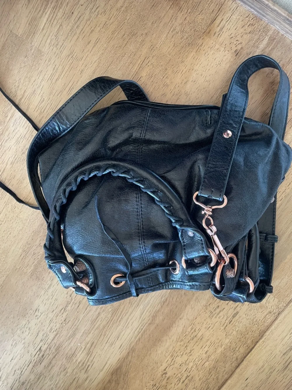 Designer like Motorcycle Crossbody/Bucket Bag - Picture 2 of 2